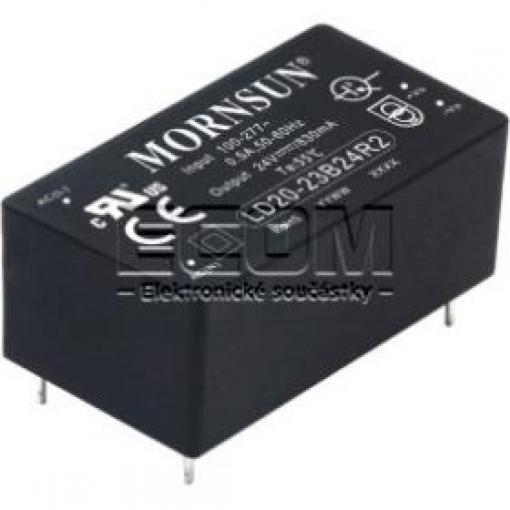 AC/DC měnič LD20-23B12R2, 12 V / 1,67 A, izolovaný