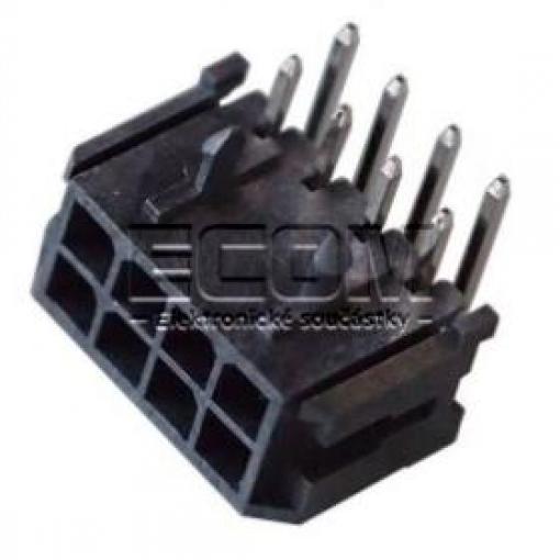 Řadová vidlice W4230-08PDRTB0N, 2×4, vývody 90°, rozteč 3,0 mm