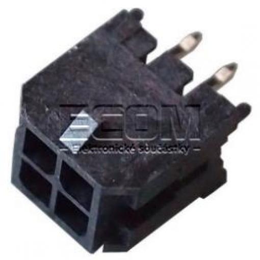 Vidlice W4230-04PDSTB0N, 2řadá × 2, přímá, rozteč 3,0 mm