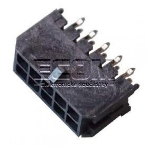 Vidlice W4230-10PDSTB0N, 2řadá × 5, přímá, rozteč 3,0 mm