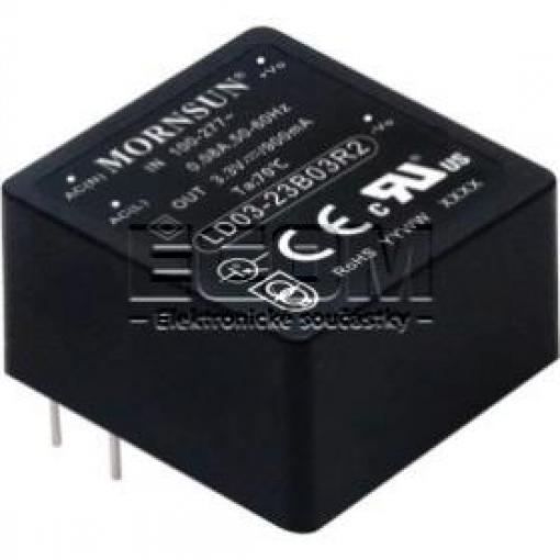 AC/DC měnič LD03-23B12R2, 12 V / 0,25 A, izolovaný