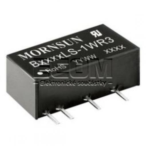 DC/DC měnič B1212LS-1WR3, 12 V / 83 mA, izolovaný, SIP7