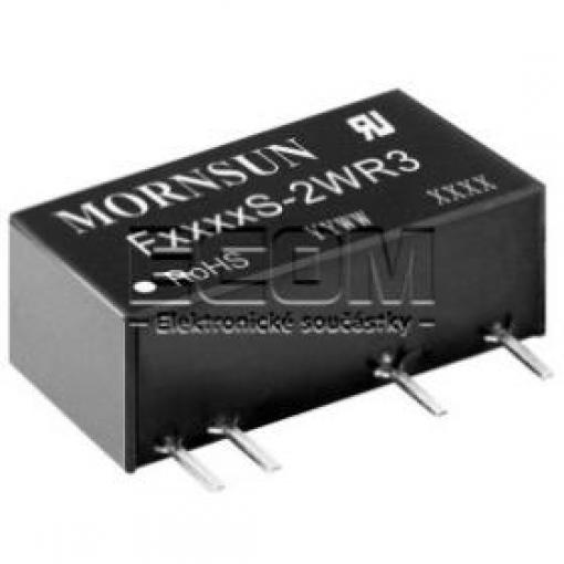 DC/DC měnič F1205S-2WR3, 12 V → 5 V / 400 mA, izolovaný, SIP7