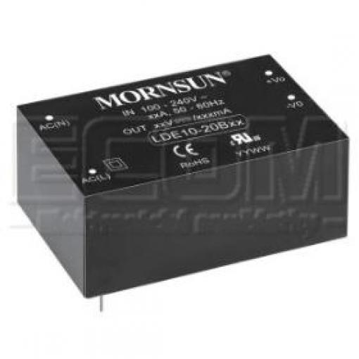 AC/DC měnič LDE10-20B15, 15 V / 0,7 A, izolovaný