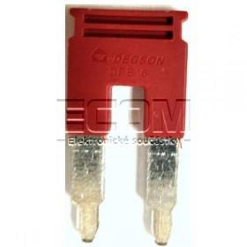 Zásuvný můstek DFB16-02P-16, 2 póly, RM 12,2 mm