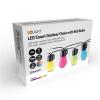 Solight LED smart venkovní řetěz s RGB žárovkami, bluetooth, 15 žárovek, 14m+6m, 10W - WO795