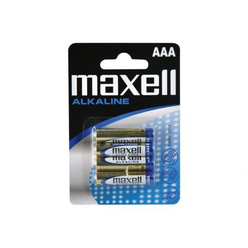 Baterie AAA (R03) alkalická MAXELL 4ks / blistr