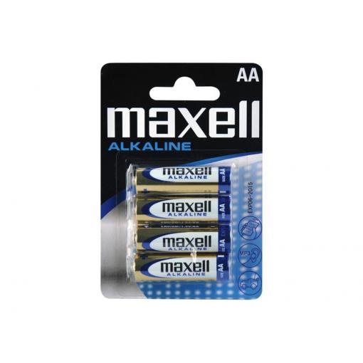 Baterie AA (R6) alkalická MAXELL 4ks / blistr