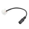 Napájecí kabel pro LED pásek 10mm s konektory, 2p + DC 2,1 x 5,5mm zásuvka, 15cm
