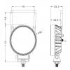 Pracovní LED světlo s magnetem h_t770d, 10-30 V / 24 W, IP67