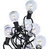Solight LED venkovní řetěz s žárovkami, 25 žárovek, 15m+5m, 19W, teplá bílá - WO794