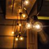 Solight LED venkovní řetěz s žárovkami, 25 žárovek, 15m+5m, 19W, teplá bílá - WO794