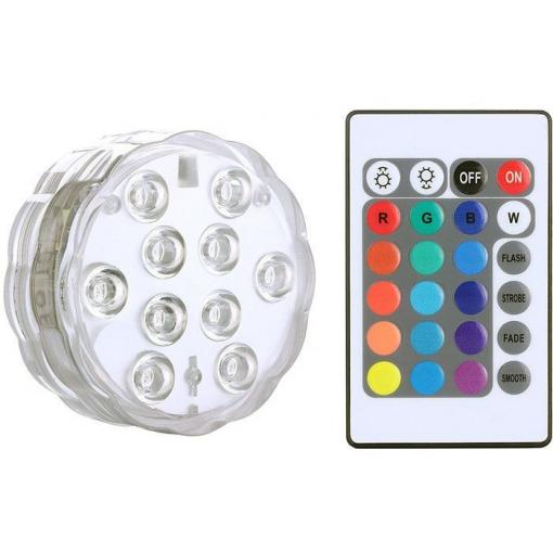 Voděodolné RGB LED světlo h_k388, IP65, dálkové ovládání