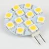 LED žárovka G4, 12× SMD, 12 V / 1,5 W, teplá bílá