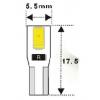 LED žárovka T5 12 V / 1 W, bílá, CANBUS