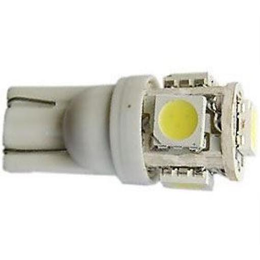 LED žárovka T10 12 V, bílá, 5× SMD5050