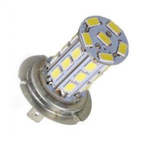 LED žárovka H7 12 V, bílá, 27× SMD5730