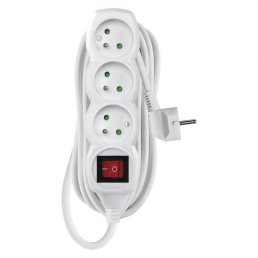 Prodlužovací přívod s vypínačem 3× zásuvka, 7 m, 250 V/10 A