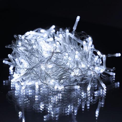 Vánoční LED řetěz závěs Retlux RXL 446, 320 LED, 6,4 m, studená bílá