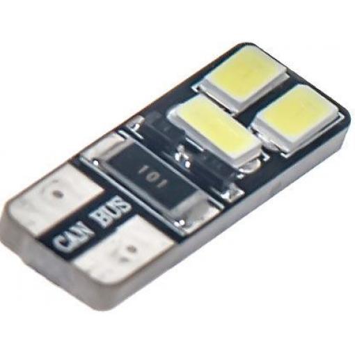 LED žárovka T10 12 V, bílá, 6× SMD5630, 2,3 W