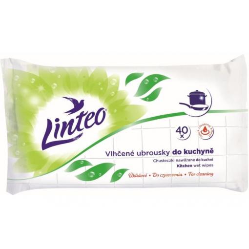 Vlhčené ubrousky Linteo úklidové na kuchyně, 40 ks