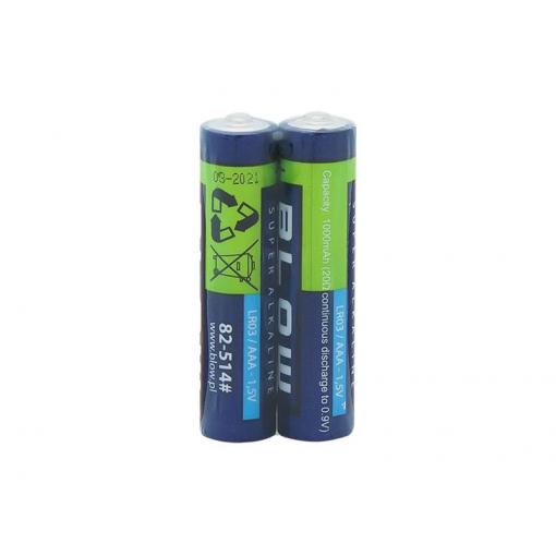 Baterie AAA (LR03) alkalická BLOW Super Alkaline 2ks / shrink