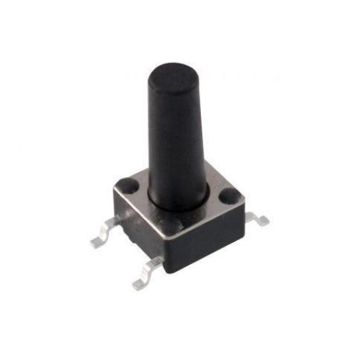 Mikrospínač 6×6 mm, výška 12 mm, SMD