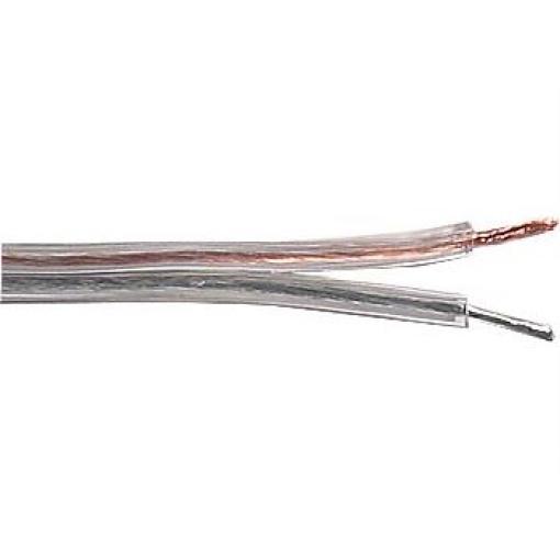 Dvojlinka 2×0,75 mm² CU 18AWG, průhledná, 2,4×4,8 mm