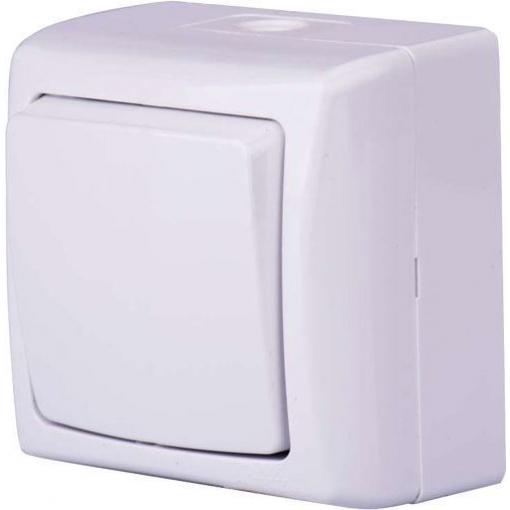 Nástěnný vypínač č. 1 IP44 4FN 581 30.901, bílý