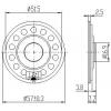 Miniaturní reproduktor YD57M, 57 mm, 8 Ω / 0,5 W