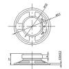 Miniaturní reproduktor YD57-1, 57 mm, 8 Ω / 0,5 W