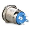 Kovové tlačítko OFF-(ON) 250 V / 2 A, oranžové, LED prosvětlení 12-24 V