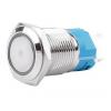 Kovové tlačítko OFF-(ON) 250 V / 2 A, LED prosvětlení 12-24 V, IP44