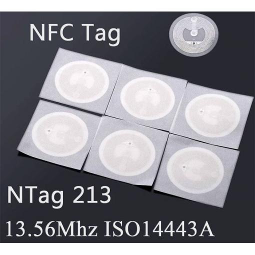 Nálepka NFC tag Ntag 213 144bit, balení 5ks