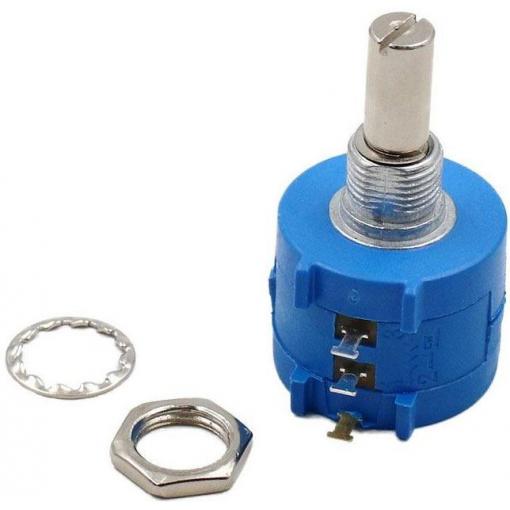 Víceotáčkový potenciometr 3590S, 5 kΩ, 10 otáček, hřídel 6,25 × 12 mm