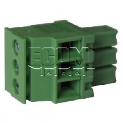 Svorkovnice 15EDGKB-3.81-03P-14, 3 póly, 250 V / 7 A, zelená