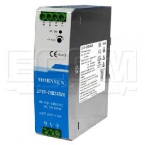 Průmyslový zdroj LI120-20B48R2S, 120 W, 48 V DC, DIN