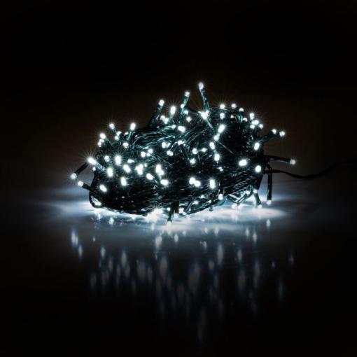Vánoční LED řetěz Retlux RXL 201, 50 LED, 5+5 m, studená bílá