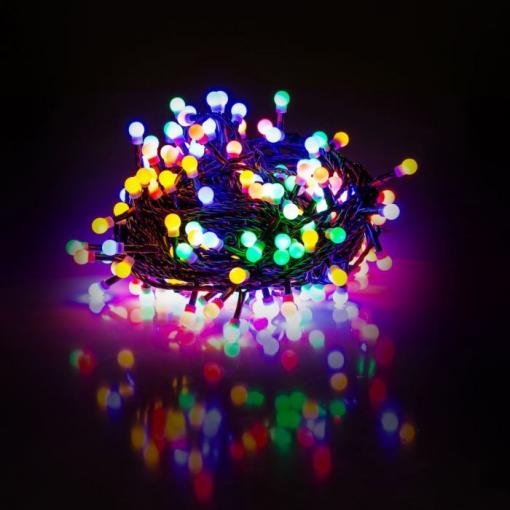 Vánoční řetěz RXL 266 Kul., 100 LED, 8 funkcí, 15 m, multicolor, IP44