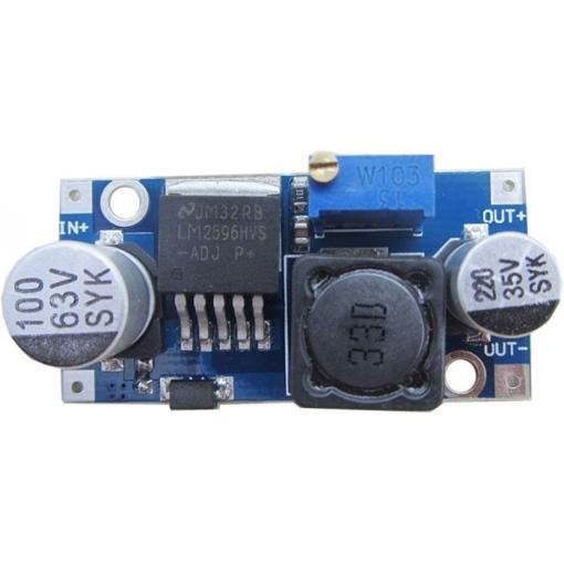 Step-down měnič DC-DC LM2596HVS, 4,5-50 V / 3-35 V, 3 A