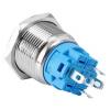 Tlačítko OFF-(ON) 19mm 250V/3A, bílé prosvětlení 12-24VDC