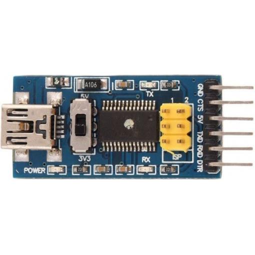 Převodník USB/TTL FT232RL, 3,3 V / 5 V, programování UART