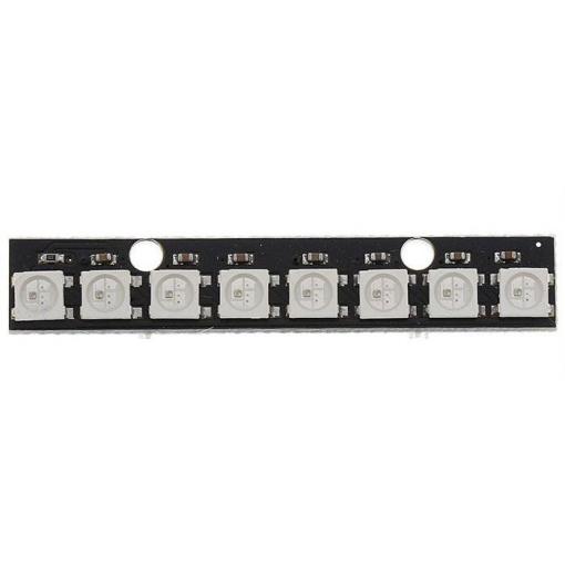 RGB LED modul WS2812B Neopixel, 8 adresovatelných diod, USB 5V