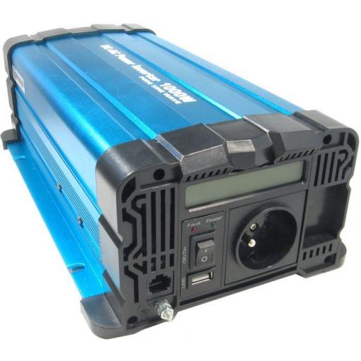 Měnič napětí 48V/230V 1000W, Solarvertech FS1000, čistá sinusovka