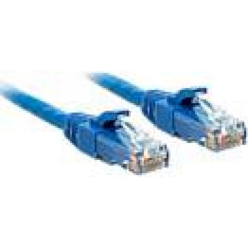 LINDY 48022 RJ45 síťové kabely, propojovací kabely CAT 6 U/UTP 10.00 m modrá nestíněný 1 ks