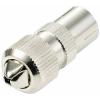 TRU COMPONENTS TC-10101532 koaxiální spojka Kov Připojení kabelu: IEC zásuvka na koaxiální kabel Průměr lanka: 5 mm 1 ks