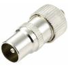 TRU COMPONENTS TC-10101528 koaxiální zástrčka Kov Připojení kabelu: IEC konektor na koaxiální kabel Průměr lanka: 5 mm 1 ks