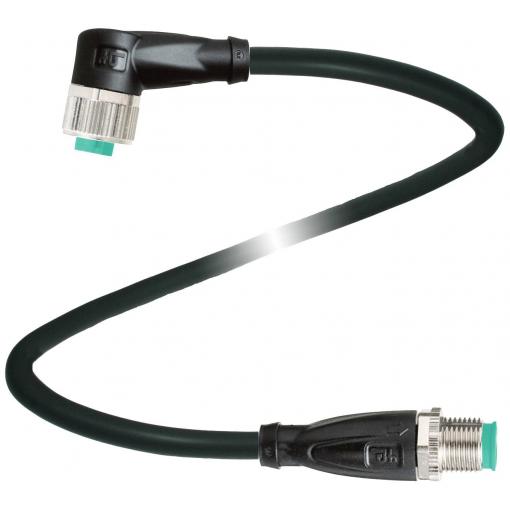 Pepperl+Fuchs V1-W-BK20M-PUR-U-V1-G upravený zástrčkový konektor pro senzory - aktory, 240776-100023, piny: 4, 4, 20 m, 1 ks