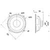 Visaton WS 25 E - 8 Ohm 10 palec 25.4 cm basový reproduktor 80 W 8 Ω