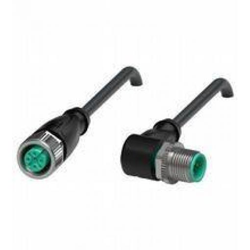 Pepperl+Fuchs V1-G-BK3M-PVC-U-V1-W upravený zástrčkový konektor pro senzory - aktory, 240778-100019, piny: 4, 4, 3 m, 1 ks